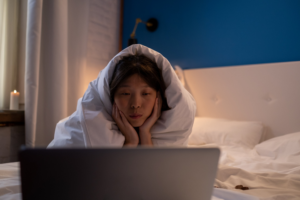 watching in bed
